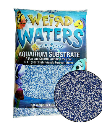 Weird Waters Aquarium Sand Substrate - Blue Zoo Blue - 5lbs