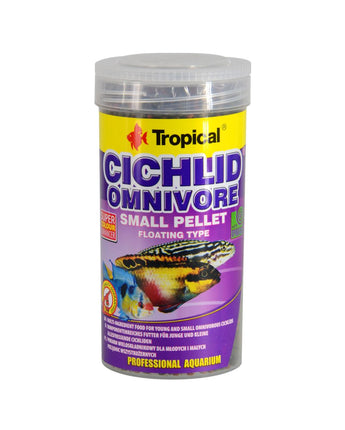 Tropical Cichlid Omnivore Small Floating Pellets - 90 g