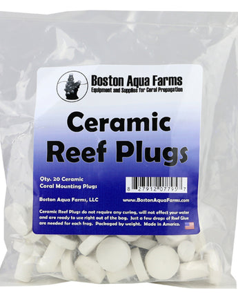 Boston Aqua Farms Ceramic Frag Plugs (20-pak)