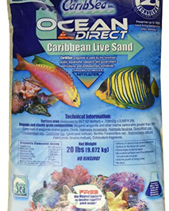 CaribSea Ocean Direct Live Sand Original Grade - 20lb