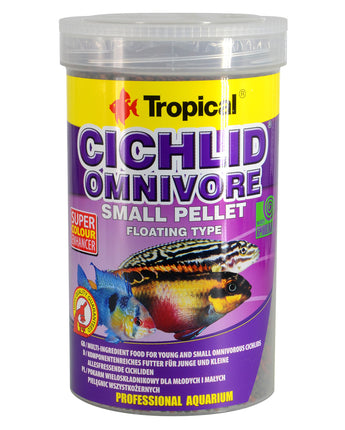 Tropical Cichlid Omnivore Small Floating Pellets - 360 g